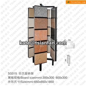 SG015 Stone Display Stand, Slab Display Rack, Ceramic Tile Display Racks, Mosaic Tile Display Shelve
