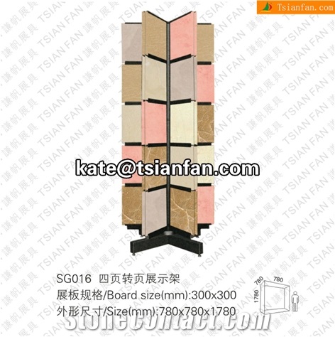 SG016 Stone Display Stand, Slab Display Rack, Ceramic Tile Display Racks, Mosaic Tile Display Shelve