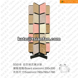 SG016 Stone Display Stand, Slab Display Rack, Ceramic Tile Display Racks, Mosaic Tile Display Shelve