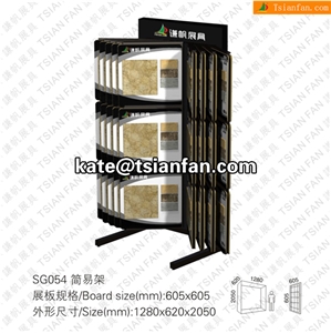 SG054 Best-selling Book Style Stone Tile Display Rack