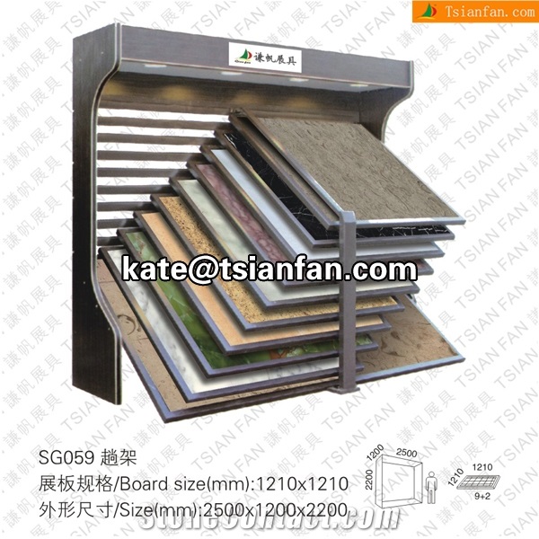 SG059 Directe-sale Reclining Granite Tile Display Stand