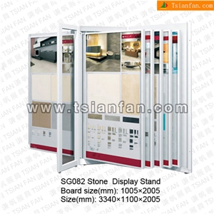 SG082 BooK Style Metal Display Rack for Stone Tiles