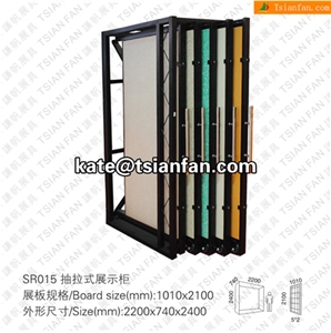 SR015 Sliding Display Rack for Stone Ceramic Tile