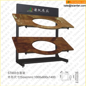 ST003 Stone Display Racks to Show Kitchen Cabinet