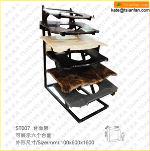 ST007 White Black Steel Display Racks