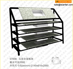 ST008 Multi-layer Marble Stone Vanity Top Display Stand