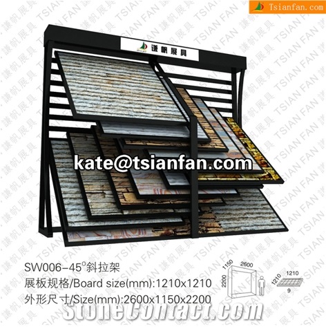 SW006 Natural Culture Stone Slate Dispay Towers