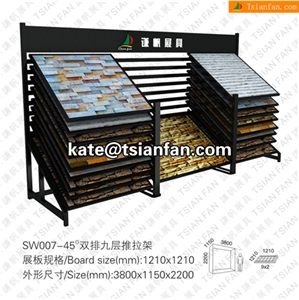 SW007 Exterior Wall Stone Display Racks