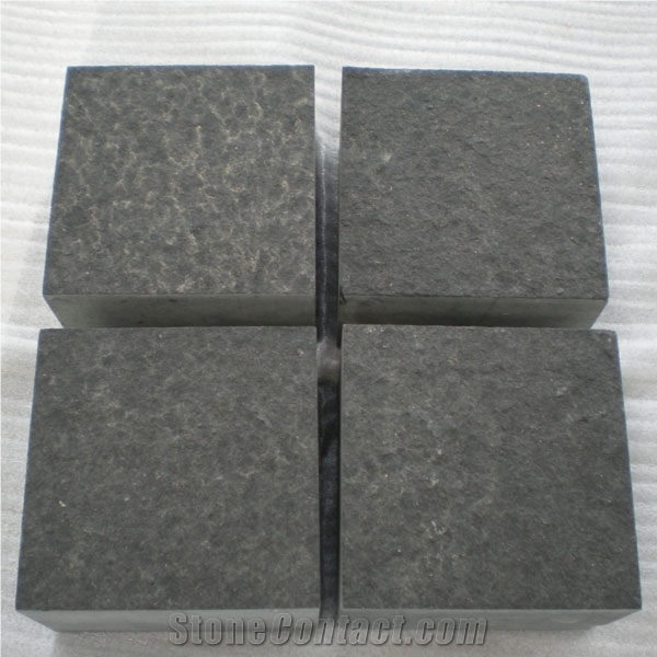 Basalt Cobble Stone, Cubes, Pavers, Zhangpu Black Basalt