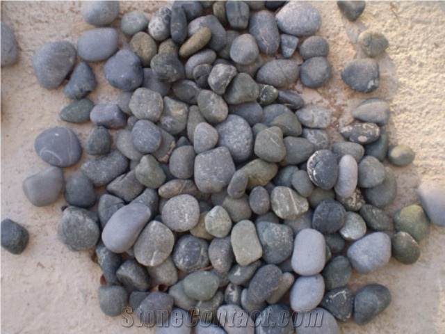 RIVERBED Pebble Stone Garden Landscaping Stone, Grey Marble Landscaping