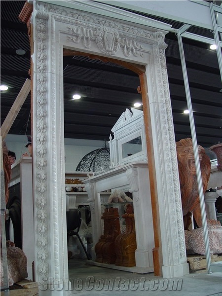 White Marble Door Frame