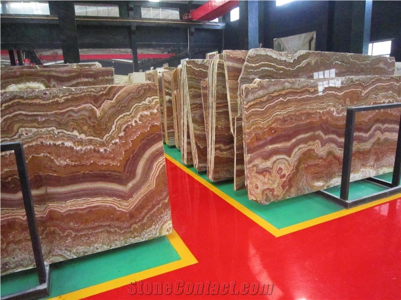 Red Multicolor, Turkish Red Onyx Slabs, Tiles