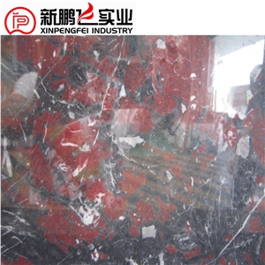 Teos Fire Marble,Turkey Night Rose Marble Slabs