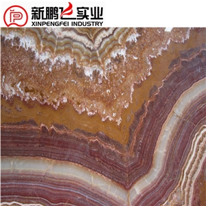 Turkey Red Multicolor Onyx & Tiles