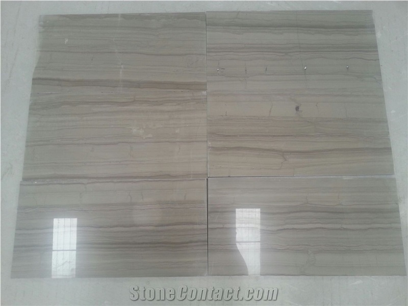 Athen Wooden Marble Slabs & Tiles, China Grey Marble