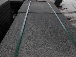 Hainan Black Basalt Bush Hammered Slabs & Tiles