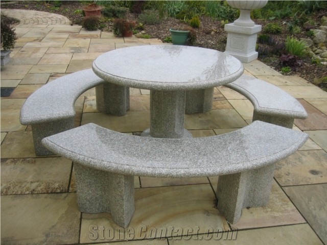 Granite Garden Table Sets, Granite Furniture Outdoor, G687 Granite Table Sets