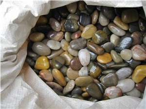Multicolor Pebble Stone, Natural River Pebble Stone