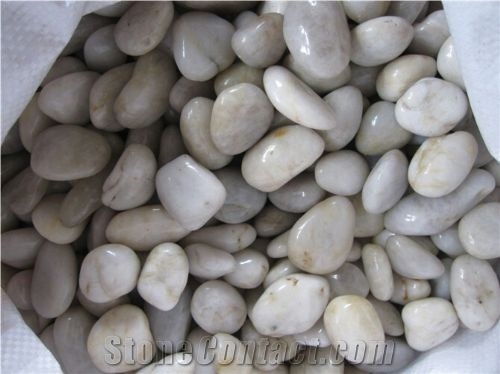 White Natural Pebbles, Natural River Stone