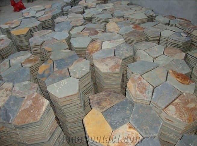 Natural Net Paste Stone/flagstone Mat Mesh Stone Tile