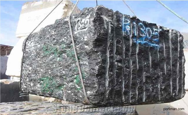 Black Esfahan Marble Blocks