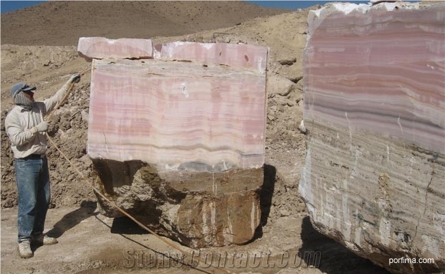 Onice Rosa, Pink Onyx Blocks, Naghadeh Pink Onyx Block