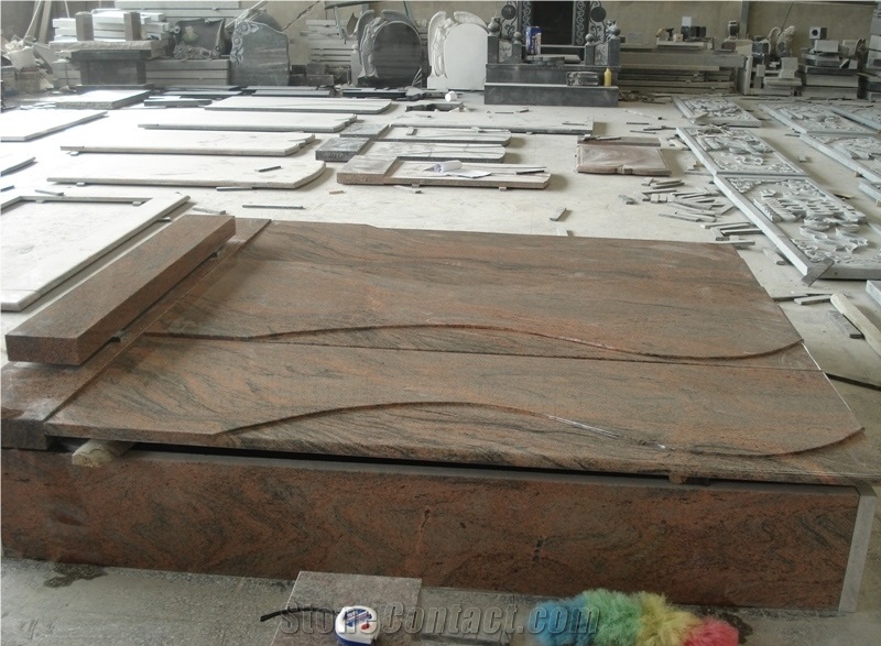 Multicolor Red Tombstone, Red Granite Tombstone