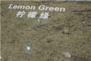 Lemon Green Granite Countertops