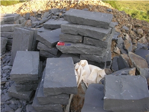 Zhangpu Black Basalt Cobble Stone,China Black Basalt Paver