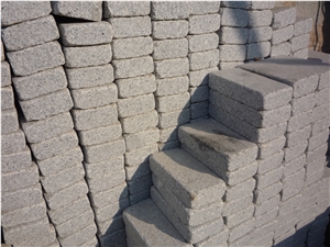 Chinese Granite Grey and White Small Paving Tiles