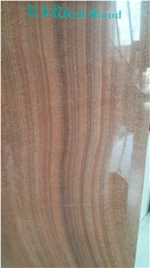 Chinese Red Vein Wooden Sandstone Slabs and Tiles