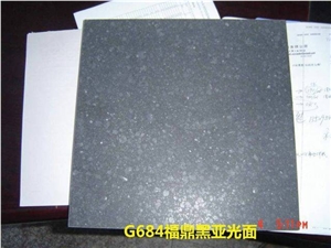G684 Honed Grey Basalt Tiles, China Grey Basalt