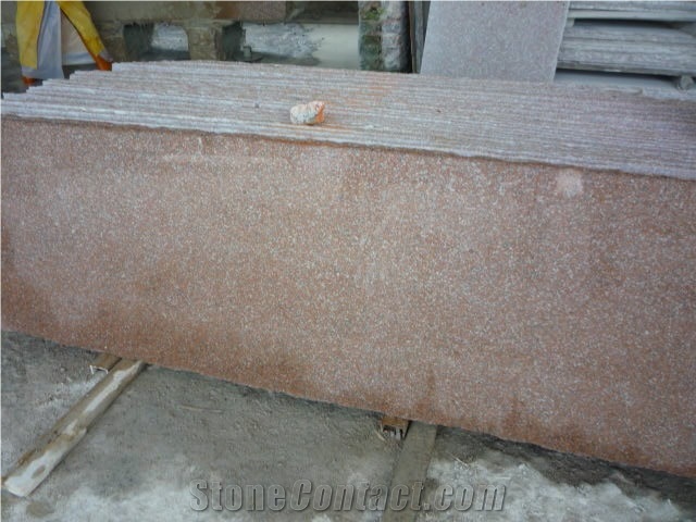 G696 Red Color Granite, Yongding Red, Middle Flower, Slabs and Tiles