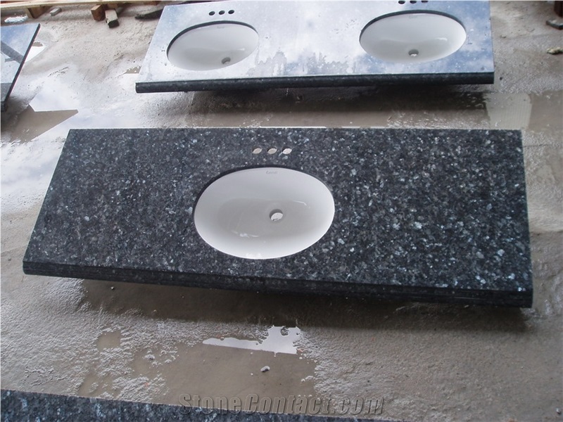 Blue Pearl Granite Bath Top,countertop,vanity Top from China