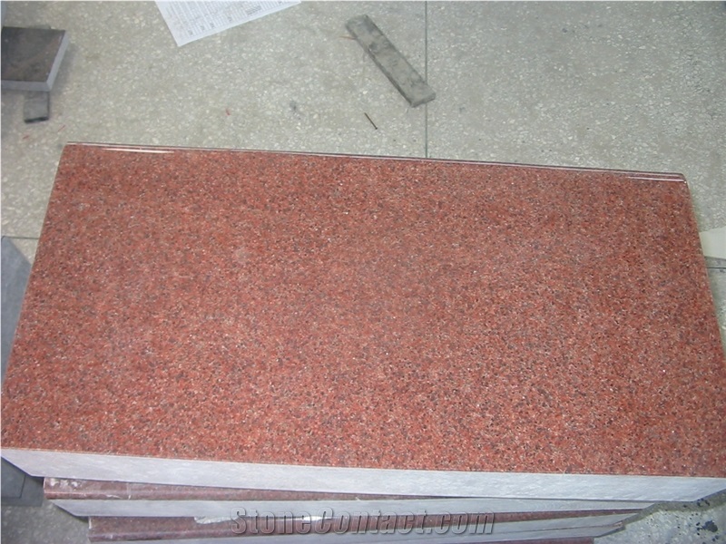 Indian Red Granite Monuments,slants, American Style Tombstone