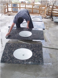 Sapphire Brown Granite Vanity Top,bath Top, Brown Granite Countertop