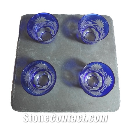 Slate Appetizer Set Black Slate Kitchen Accessories From China