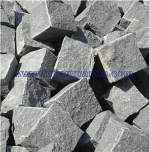 Granite G654 Cubes, All Sides Split., G654 Black Granite Cubes
