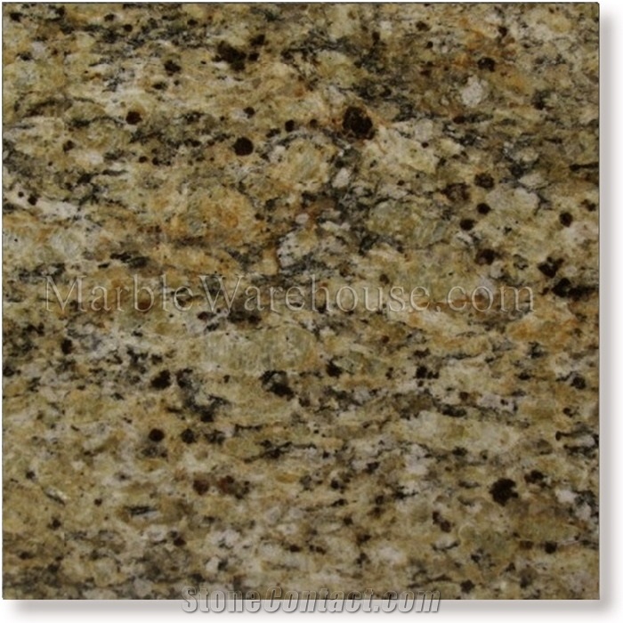 Giallo Santa Cecilia Granite Tile 12"x12", Brazil Yellow Granite