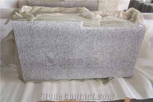 China Sesame White Grey Granite Countertop