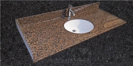 Distributor Granite Bathroom Vanity Tops, Tropical Brown Granite Bathroom Vanity Tops