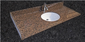 Distributor Granite Bathroom Vanity Tops, Tropical Brown Granite Bathroom Vanity Tops