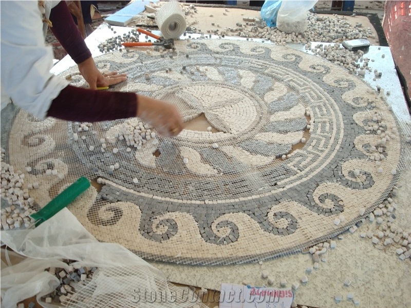 Hand Made Mosaic Floor Medallions