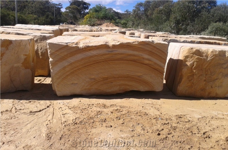 Australia Sandstone Blocks, Maroota Gold Sandstone Blocks