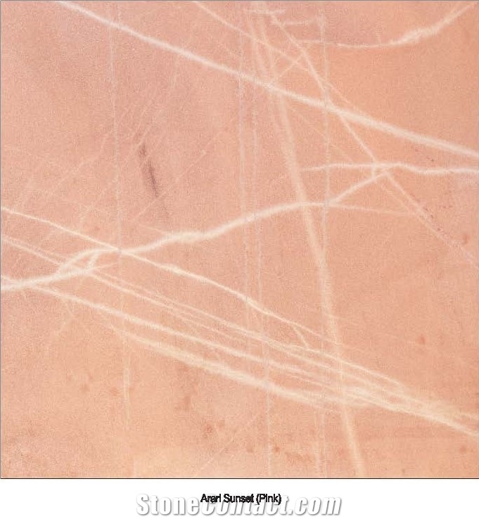Arari Sunset Pink Marble Slabs & Tiles