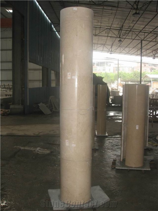 Beige Marble Columns and Pillars Collection