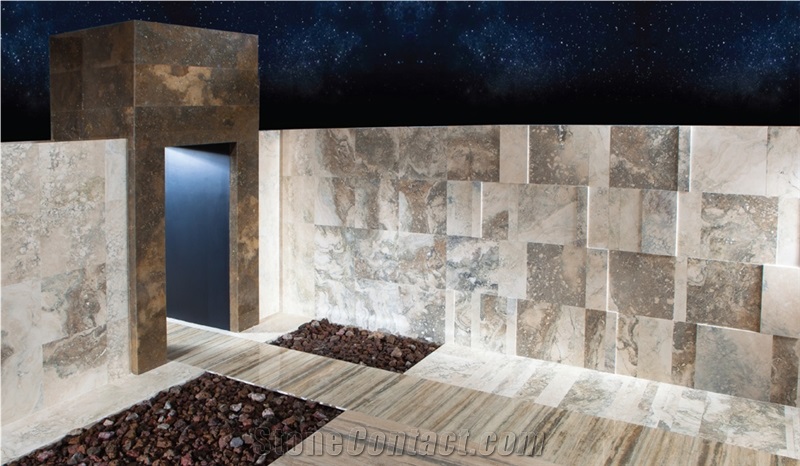 Alabastro Travertine Stardust Wall and Floor Tiles