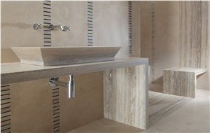 Travertino Classico Bathroom Counter Top