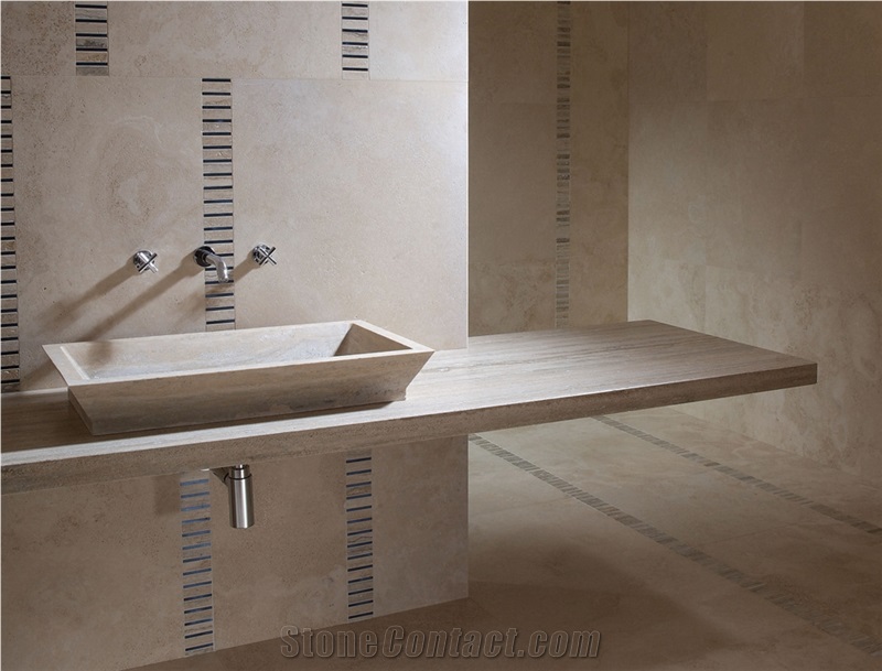 Travertino Classico Bathroom Design