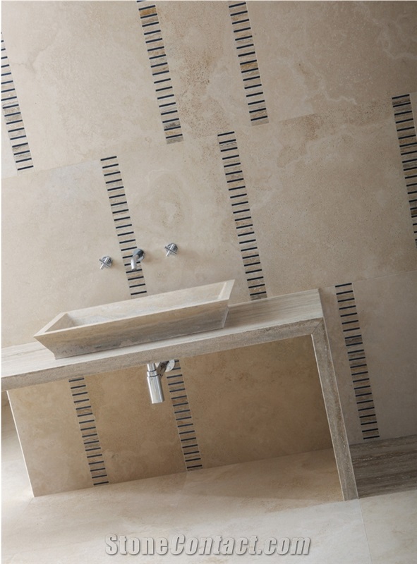 Travertino Classico Bathroom Design